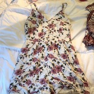 Flowered romper